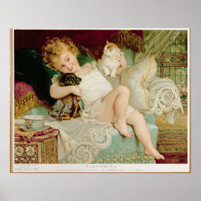 Póster Playmates, do ano das peras, 1903 (Frente)