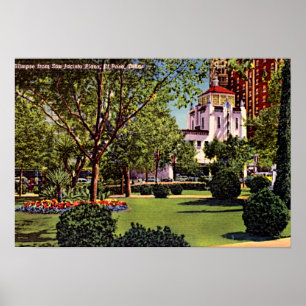 Póster Plaza 1940 de El Paso, Texas