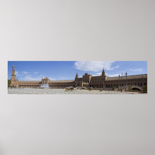 Poster Plaza de Espana Sevilha (Frente)