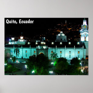 Poster Plaza de la Independencia, Quito, Equador