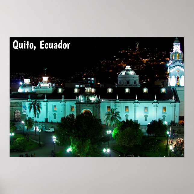 Poster Plaza de la Independencia, Quito, Equador (Frente)