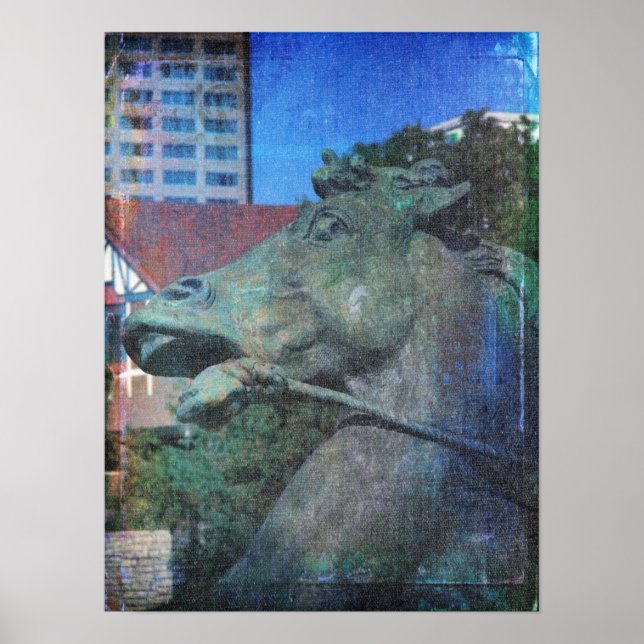 Poster Plaza Horse Blues (Frente)