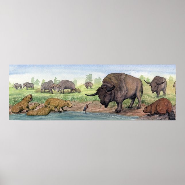 Poster Pleistocene Texas (Frente)