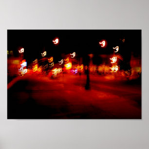 Póster Ploosh de pintura clara abstrato