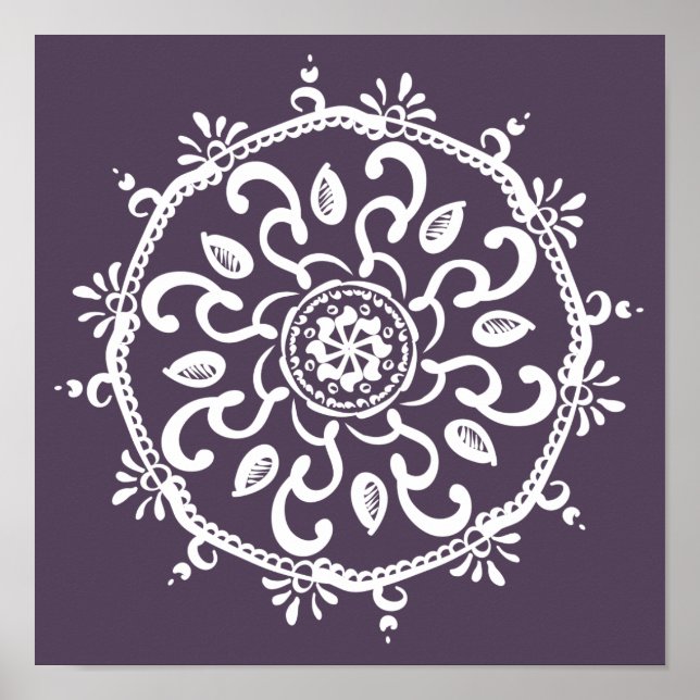 Poster Plum Mandala (Frente)