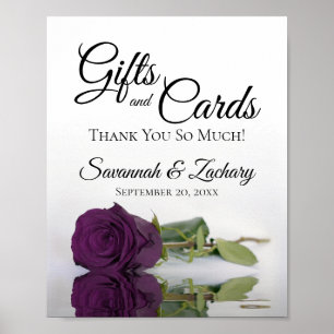 Poster Plum Purple Rosa Classy Gifts & Cards Sinal de Cas
