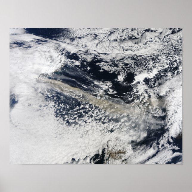 Póster Pluma de ash do vulcão 2 Eyjafjallajokull (Frente)