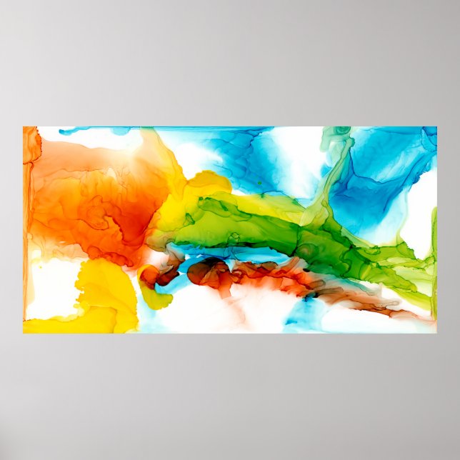 Poster Pluma Principal - Cores d'água (Frente)