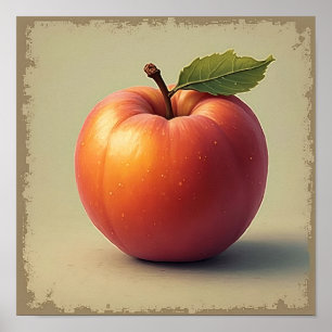 Poster Plump Nectarine Fruta