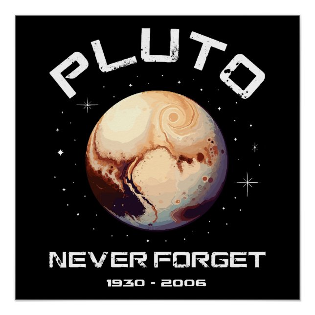 Póster Plutão Nunca Esqueça (Frente)