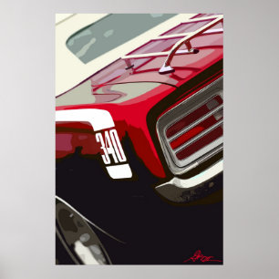 Póster Plymouth 1970 Cuda 340