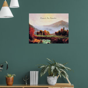 Poster Plymouth New Hampshire, pintura de arte,