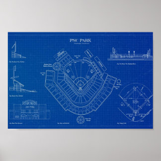 Poster PNC Park Blueprint