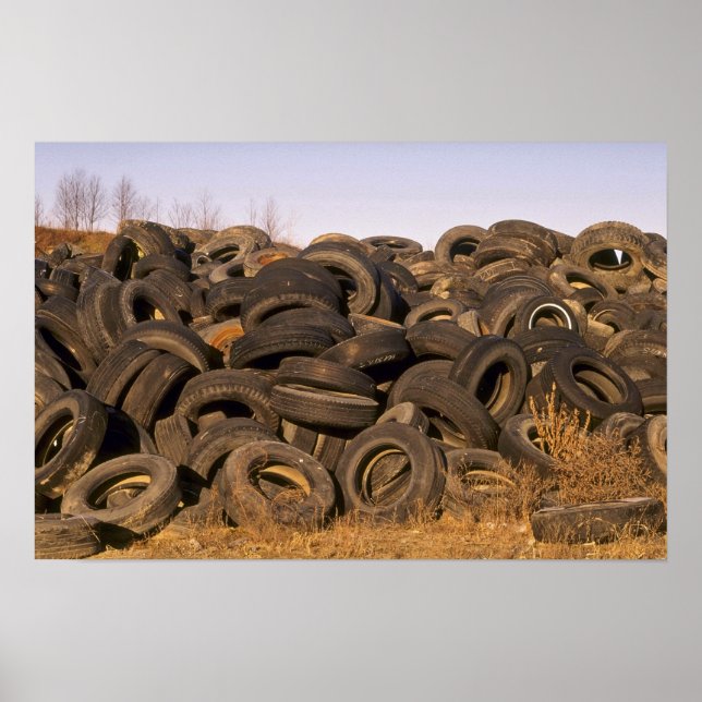 Poster Pneus antigos, em pó (Frente)