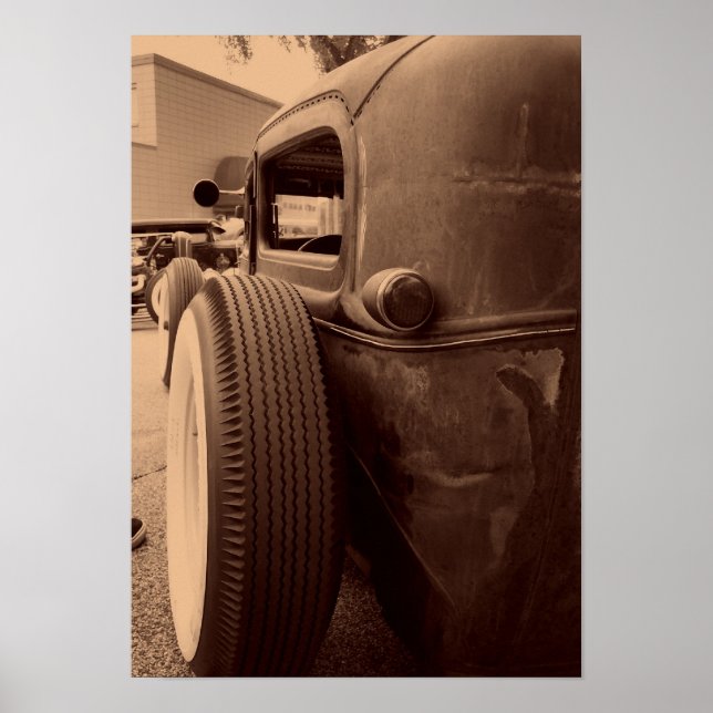 Póster Pneus traseiros (Frente)