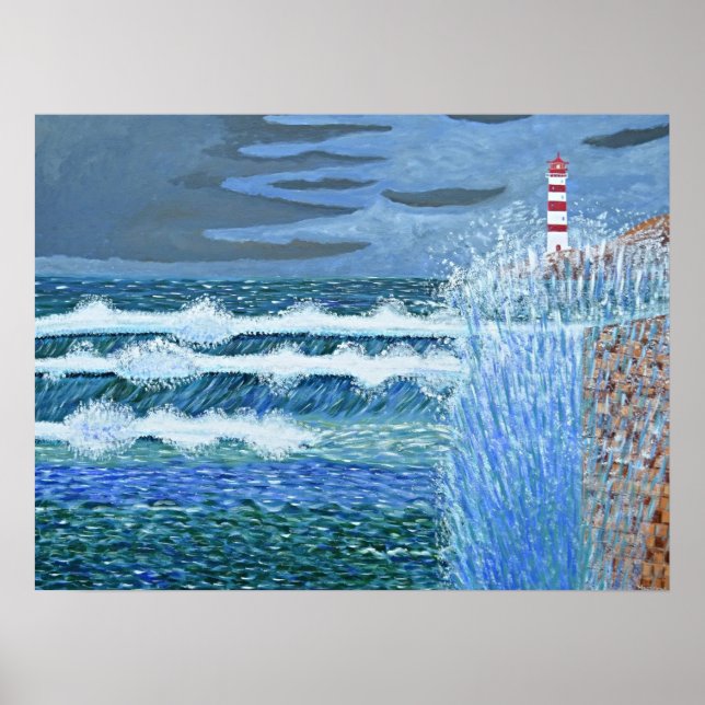 Poster Pó de mar em bruto (Frente)