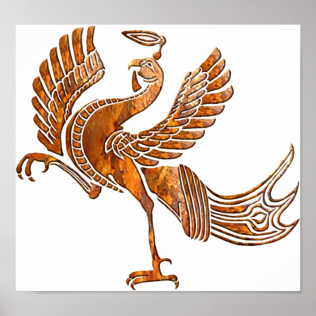 Póster Pó de pássaro vermelho (Frente)