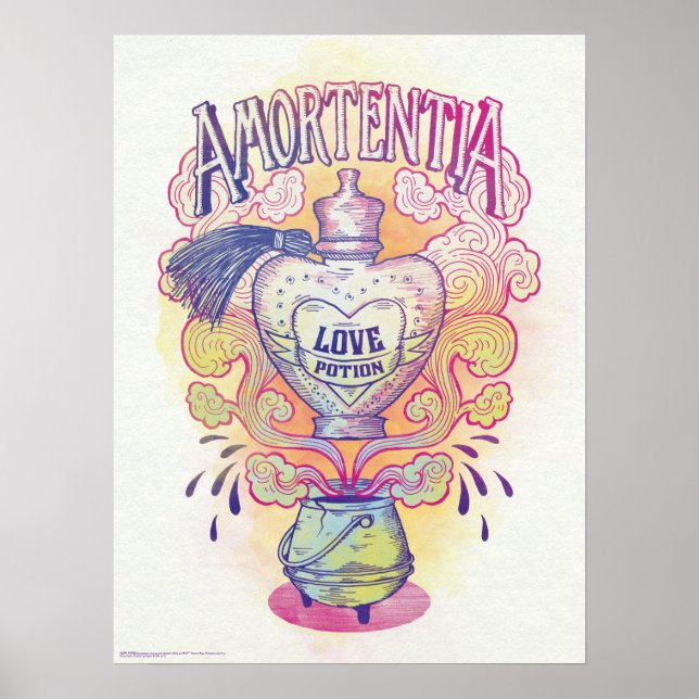 Póster Poção de Amor | Frasco de Poção de Amor Amortentia (Frente)