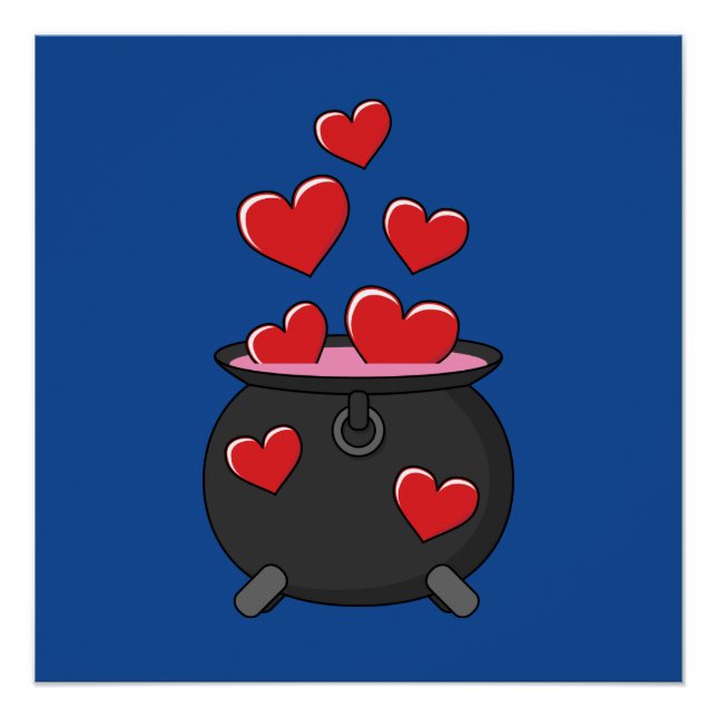 Póster Poção do Amor Corações (Frente)