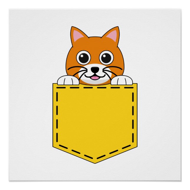 Póster Pocket Pet Cat (Frente)