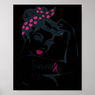 Poster Pode Curá-Lo Rosie Riveter Sobrevivente Do Câncer 