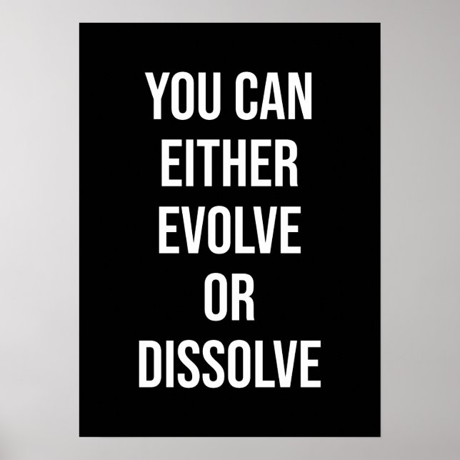 Poster Pode Evoluir ou Dissolver, Gym, Hustle Success (Frente)