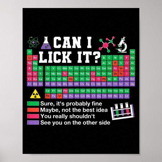 Poster Pode lamber técnico de laboratório de ciências pro (Frente)