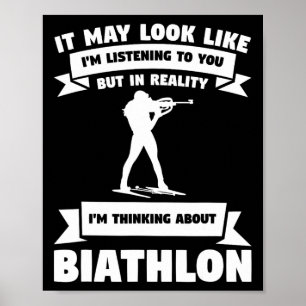 Poster Pode parecer que estou a ouvir-te Biathlon Bia