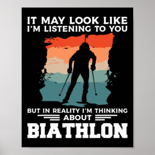 Poster Pode parecer que estou a ouvir-te Biathlon Bia
