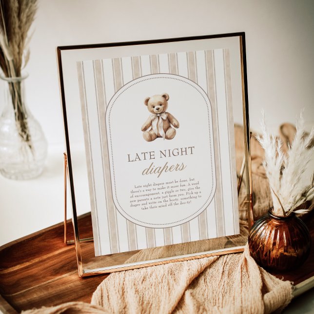 Poster Podemos Aguardar O Sinal De Jogo De Fraldas Noturn (Criador carregado)