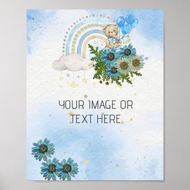 Poster Podemos esperar a Beary Boho Vazio do arco-íris DI (Frente)