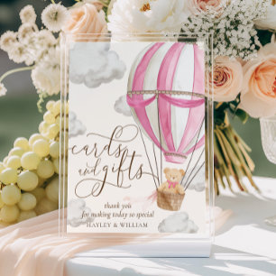 Poster Podemos Esperar Cartões de Urso Rosa e Presentes