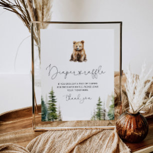 Poster Podemos esperar fralda rifa