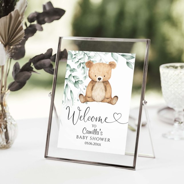 Poster Podemos Esperar Um Chá de fraldas Mais Verde Minim (Criador carregado)