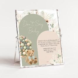 Poster Podemos esperar verde Não diga amor