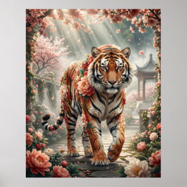 Poster Poder da Flor do Tigre Peônia