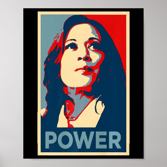 Poster Poder de Cura Kamala Harris Empoderou 47 Apoio Emp (Frente)