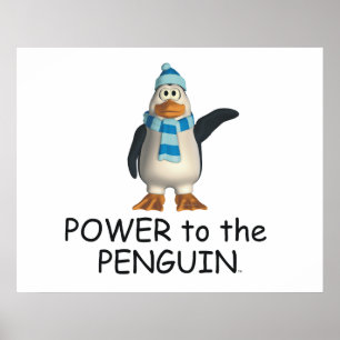 Póster Poder do T ao pinguim