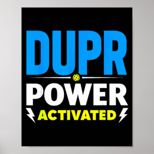Poster Poder Dupr ativado _ citação engraçada de pickleba