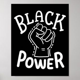 Poster Poder Negro Direitos Civis Orgulho Afro-Americano 