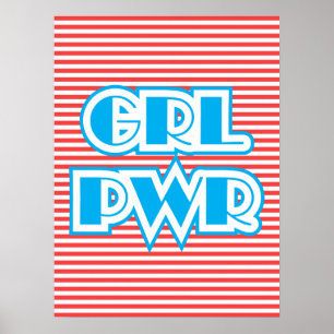Poster Poder Para Meninas, Grl Pwr,