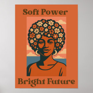 Poster Poder Suave, Futuro Brilhante - Cartaz de Arte