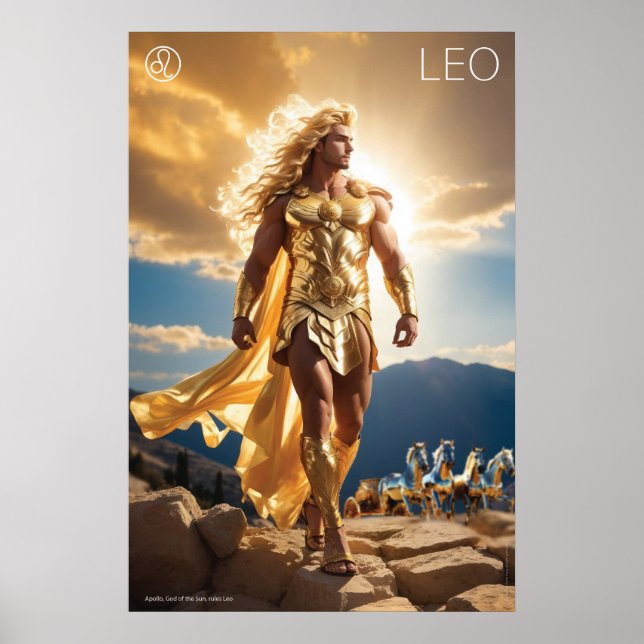 Poster Poder Zodiac: Leo (Frente)