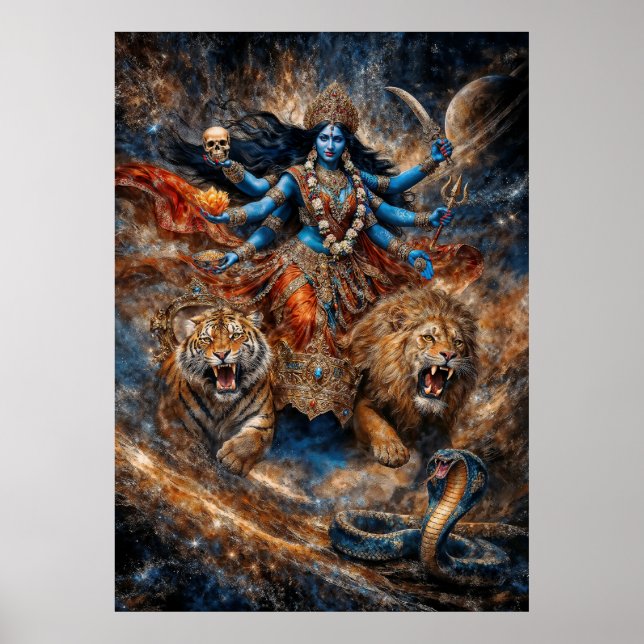 Poster Poderes do Universo da Deusa Kali (Frente)