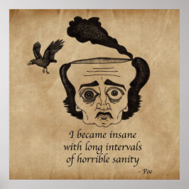 Póster Poe insane