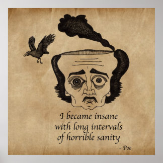 Póster Poe insane