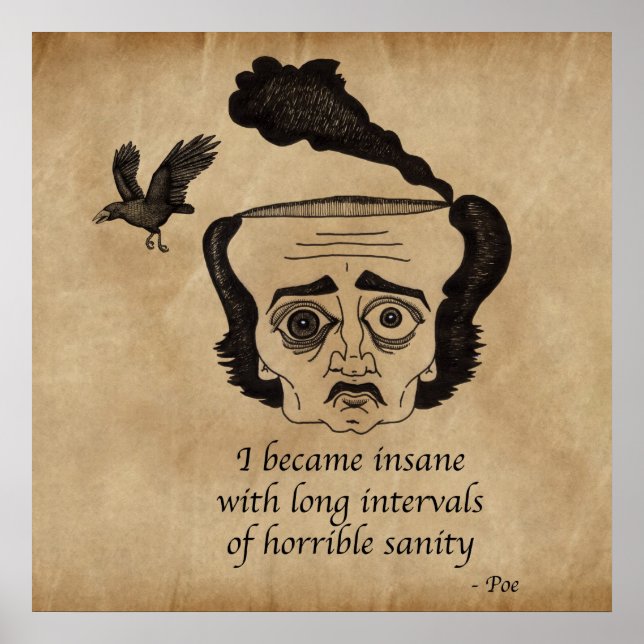Póster Poe insane (Frente)
