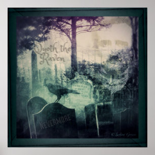 Póster Poe Nunca Mais