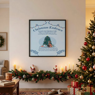 Póster Poema de Amor Abraço de Natal