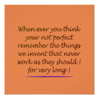 POEMA DE ARTE DE PALAVRAS SOBRE SER PERFEITO